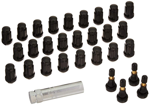 Pro Comp - Black Chrome Lug Nuts w/ Valve Stems - Garage MAD4X4