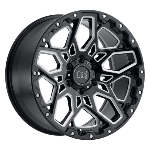 BLACK RHINO WHEELS – Shrapnel Black Milled – Garage MAD4X4
