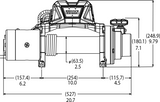 Schematic of Warn VR8 Winch - 96800