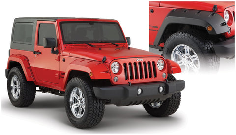 Bushwacker  10077-02 Fender Flares  Front Set Pocket Style Image 1 GarageMAD4X4