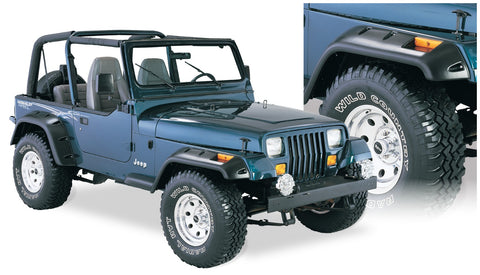 Bushwacker  10909-07 Fender Flares  Front & Rear Sets Cut-Out Style Image 1 GarageMAD4X4