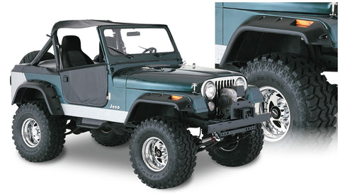 Bushwacker  10910-07 Fender Flares  Front & Rear Sets Cut-Out Style Image 1 GarageMAD4X4