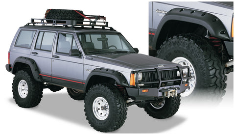 Bushwacker  10911-07 Fender Flares  Front & Rear Sets Cut-Out Style Image 1 GarageMAD4X4