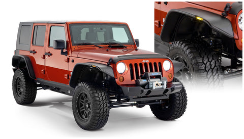 Bushwacker  10918-07 Fender Flares  Front & Rear Sets Flat Style Image 1 GarageMAD4X4