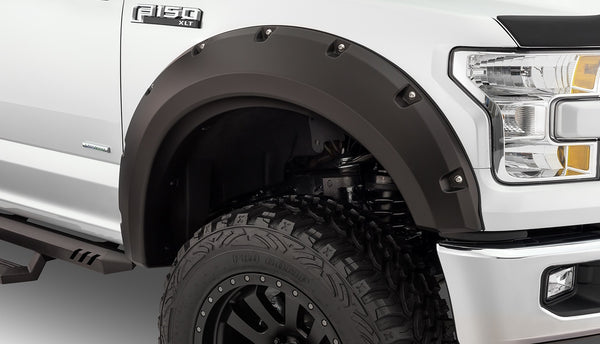 Bushwacker  20099-02 Fender Flares  Front Max Coverage Pocket Style Image 1 GarageMAD4X4