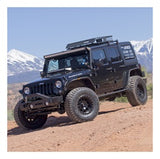 Aries - TrailCrusher Steel Bumper w/ Bull Bar Jeep Sideview - 2186000 - MAD4X4