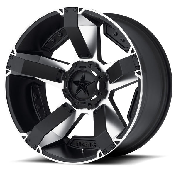 KMC WHEELS - Rockstar 2 Matte black machined w/ accents - Garage MAD4X4